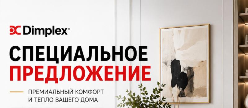 Акция на электрокамины Dimplex