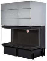 ДЕЛЬТА 1200РB три стекла принтинг подовое горение черный шамот