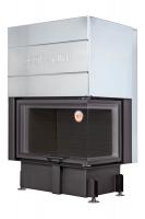 ДЕЛЬТА 800RРВ  два стекла правая принтинг подовое горение черный шамот