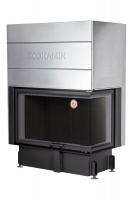 Каминная топка Экокамин Дельта 1000RB два стекла правая принтинг черный шамот  — заказать онлайн