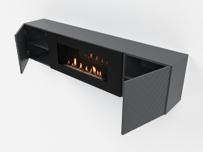 Биокамин Electrolux Тумба с биокамином BFP-P1700V графит