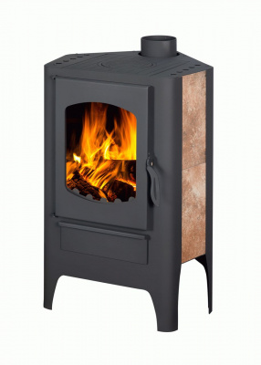 Печь Экокамин БАВАРИЯ ЭКО УГЛОВАЯ С ПЛИТОЙ