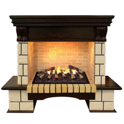 Встраиваемый электрический камин REAL-FLAME Каминокомплект в камне Stone Lux CST с очагом 3D Cassette 630