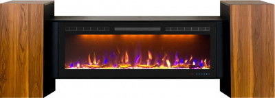 Портал для электрокамина ROYAL-FLAME STYLE 50 под Crystal 50, орех с черным — модель для выбора и покупки