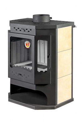 Печь Экокамин БАВАРИЯ ПРИЗМАТИК С ПЛИТОЙ 