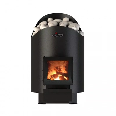 Печь дровяная для бани и сауны GRILL'D Aurora 160 Short дровяная