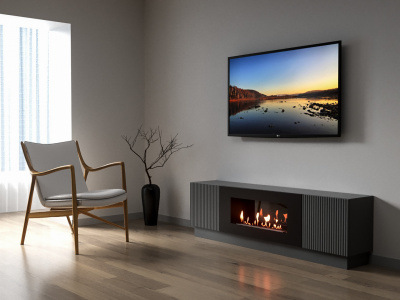 Биокамин Electrolux Тумба с биокамином BFP-P1700L графит