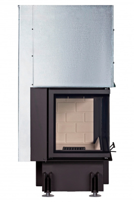 Каминная топка Экокамин Дельта 800L два стекла левая принтинг — купить с доставкой