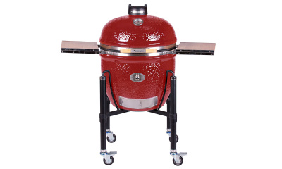 Керамический гриль MONOLITH LeChef Pro-Series 2.0 RED+ ножки с колесиками и боковые столики + комплектующие