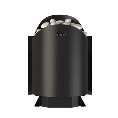 Печь дровяная для бани и сауны GRILL'D Aurora 180 Window дровяная