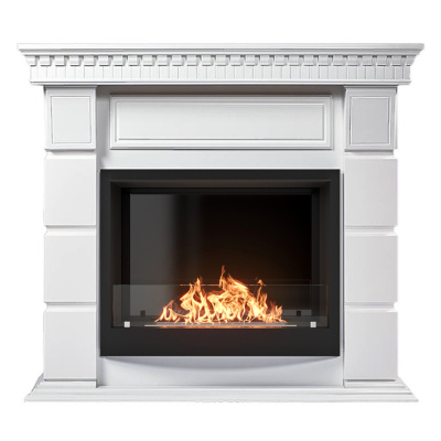 Биокамин Electrolux Каминокомплект биокамин Firelight BFP/P-2520, портал Elegante 25 белый