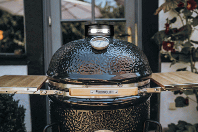 Керамический гриль MONOLITH GRILL CLASSIC BBQ GURU PRO - черный (полный комплект)