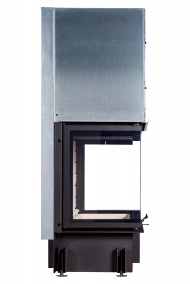 Каминная топка Экокамин ДЕЛЬТА 1000P три стекла принтинг подовое горение