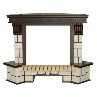 Портал для электрокамина REAL-FLAME STONE CORNER/Стоун угловой RS 26, античный дуб