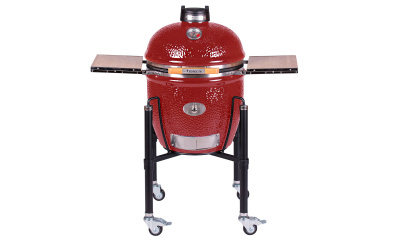 Керамический гриль MONOLITH Classic Pro-Series 2.0 RED+ ножки с колесиками и боковые столики + комплектующие