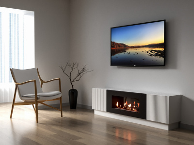 Биокамин Electrolux Тумба с биокамином BFP-P1700L белая