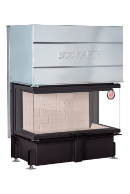 Каминная топка Экокамин Дельта 1000К три стекла