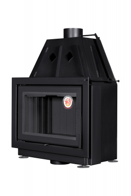Каминная топка Экокамин Альфа 700-150 черный шамот принтинг