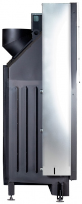 Каминная топка Экокамин ВЕГА 1600B черный шамот подовая — купить с доставкой