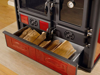 Печь La NORDICA Печь Rosa Reverse 2.0 Ceramica Liberty Bordeaux (Бордовый)