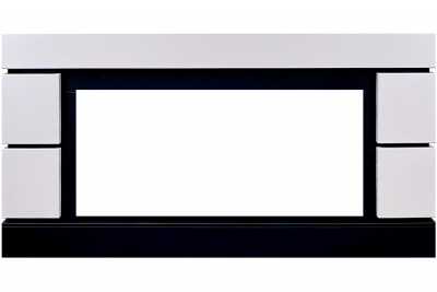 Портал для электрокамина ROYAL-FLAME Modern 42 CRM под очаг Vision 42, белый с черным (разборный) Портал для электрокамина ROYAL-FLAME Modern 42 CRM под очаг Vision 42, белый с черным (разборный)